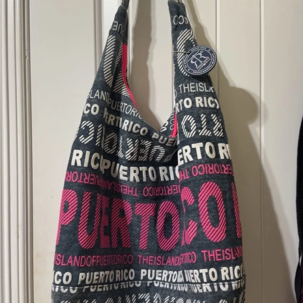Robin Ruth Puerto Rico Large Canvas Hobo Bag